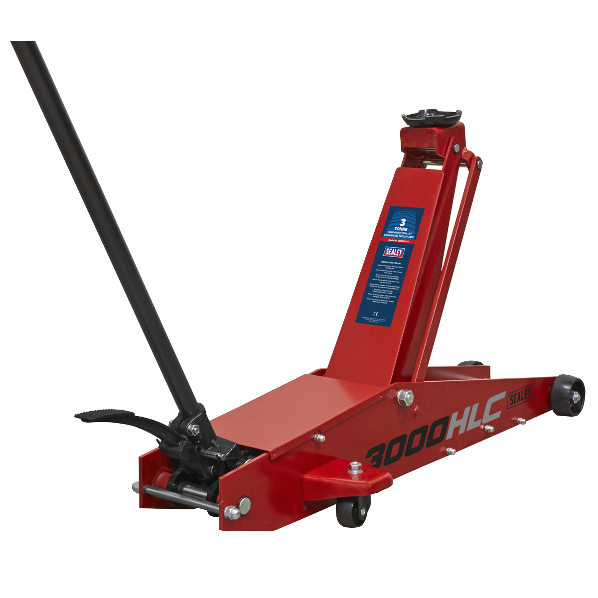 3 Tonne Long Reach High Lift Trolley Jack
