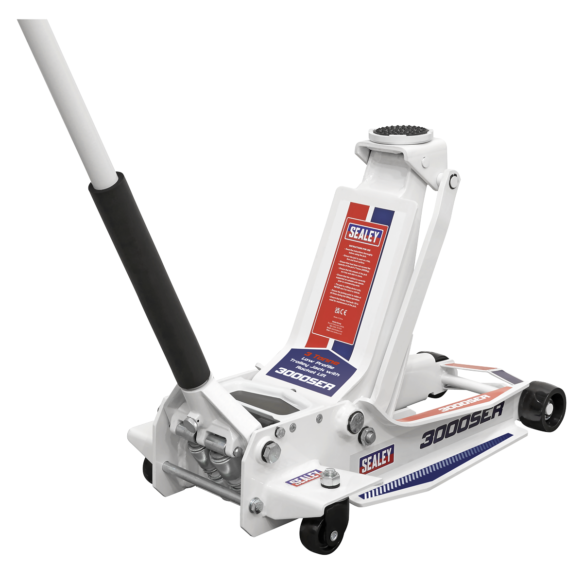 3 Tonne Low Profile Trolley Jack with Rocket Lift
