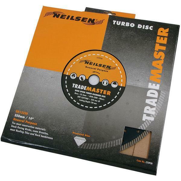 2 x 350mm 14in Turbo Diamond Cutting Disc Trade Master