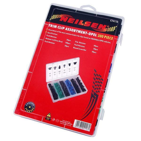 300 Pc Trim Clip Assortment for Vauxhall Cars and Vans