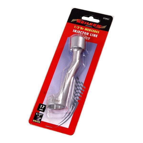 17mm 1/2" Drive Fuel Injection Injector Line Socket. 120mm long. Mercedes