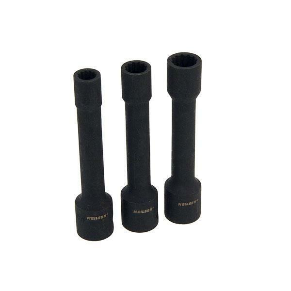 3pc 1/2" Drive Cylinder Head Bolt Socket Set