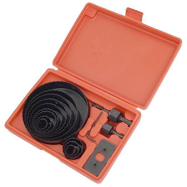 16 Piece Hole Saw Set 19 - 127 mm Cutter Builder