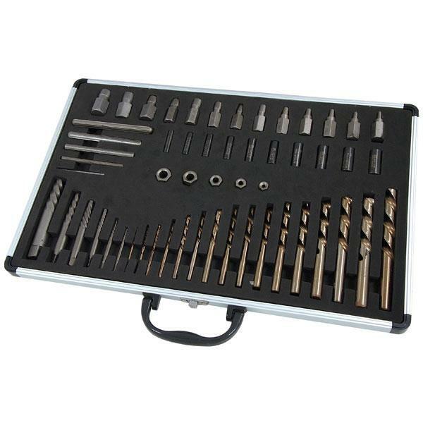 55pc Master Screw Extractor Drill and Guide Set Left Hand Thread Neilsen CT4212