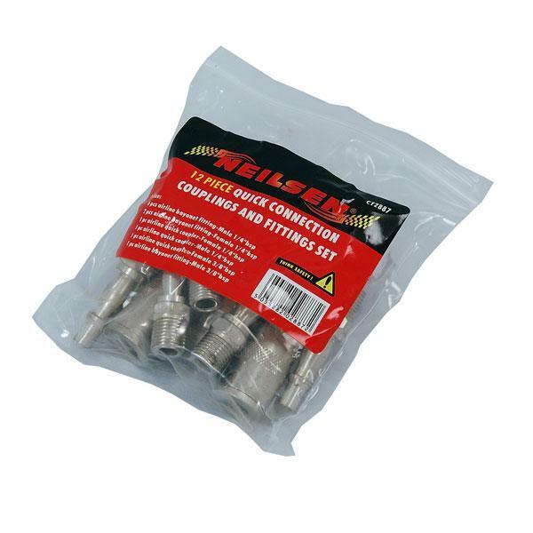 12pc Air Line Hose Compressor Coupling Connector Quick Release