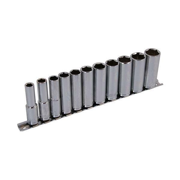 Socket Set - 11 Piece 3/8 in. Drive - Deep On A Rail