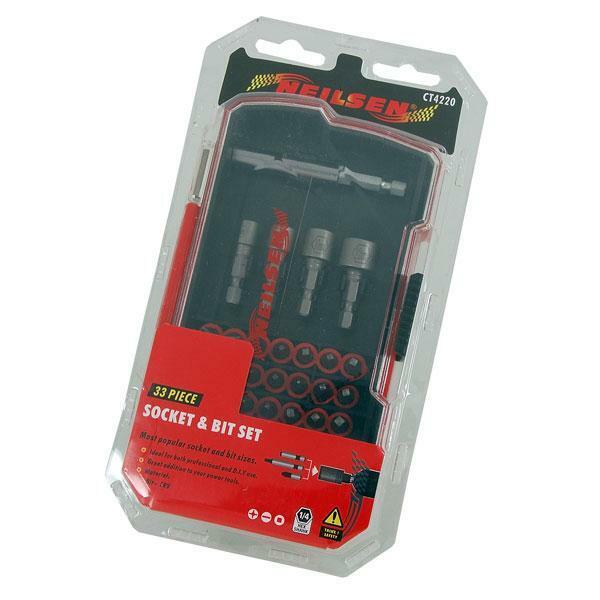 33pc Bit & Nut Driver Set Screwdriver or Cordless Drill