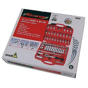 61pc - 3/8" Drive - Socket & Bit Set w/ Deep Sockets Metric