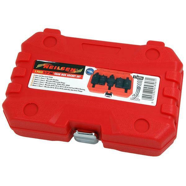 Castellated Gear Box Socket Set Mercedes Differential Axle 1/2" dr 5pc