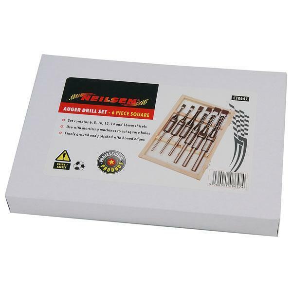 Auger Bit Set 6 Piece Square Drill Bit Set