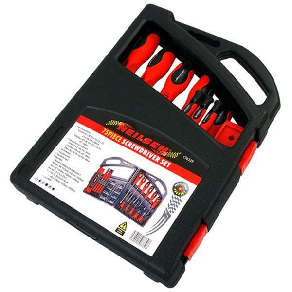 75 Piece Screwdriver Set Torx Star Magnet