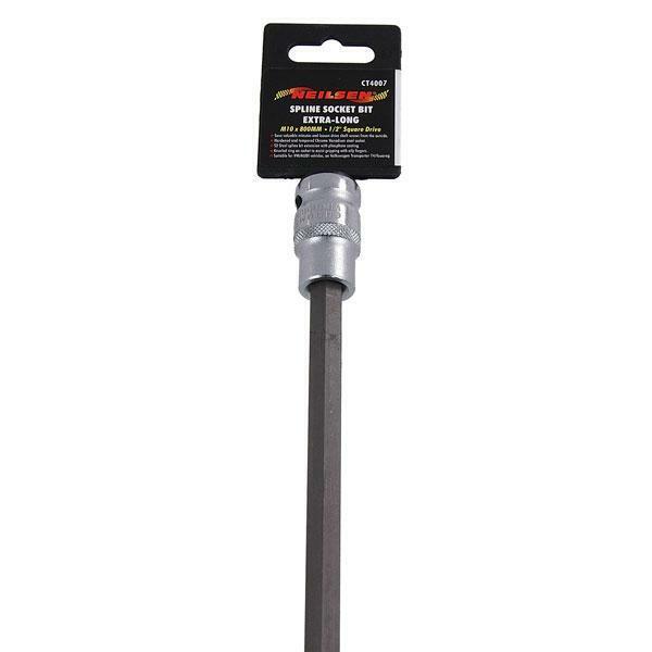 Extra Long Spline Drive Shaft Bolt Socket M10 x 800mm - ½" dr