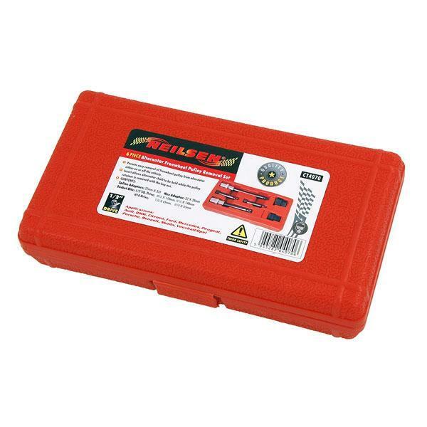 Alternator Freewheel Pulley Removal Tool Set 6pc