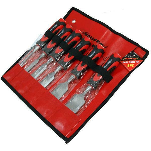 6 Piece Wooden Chisel Set Woodworking Carpenter