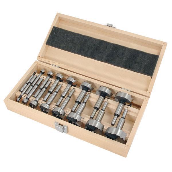 16pc Wood Working Forstner Drill Bit Tool Set Kit in Wooden Box