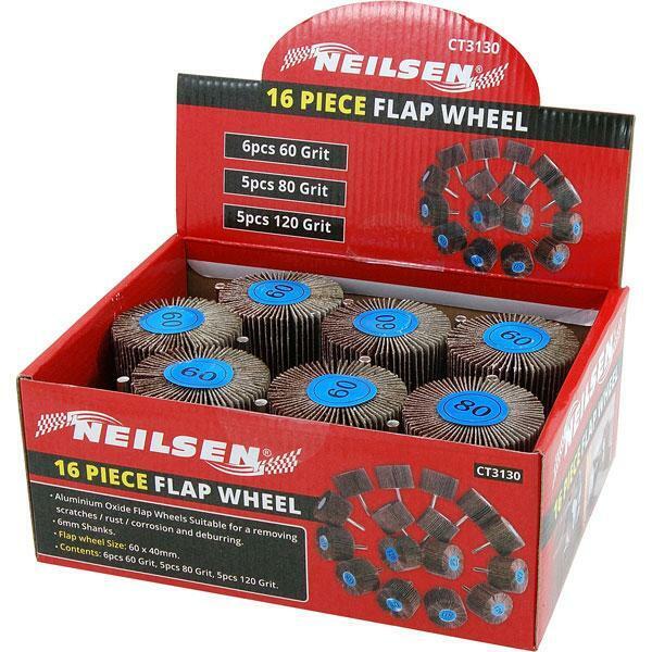 16 Piece Flap Wheel Grinding Sandpaper Wheel Disk