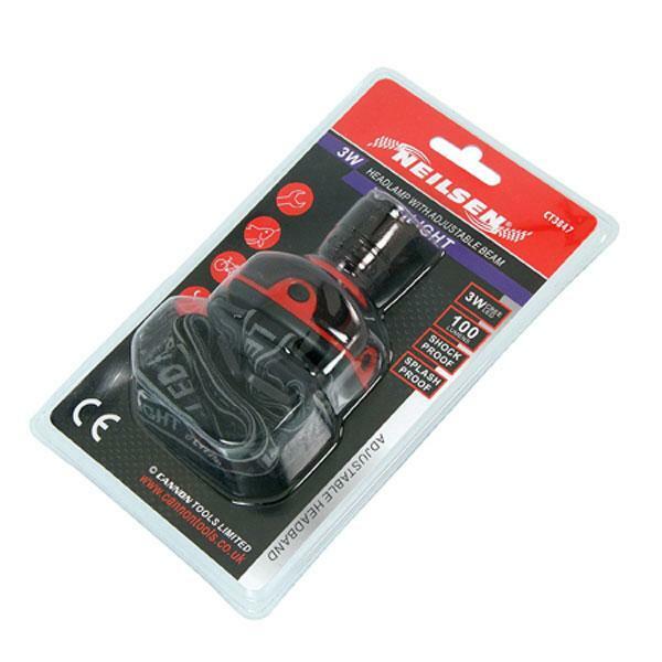 Head Light Torch Adjustable Beam Shock/Splash Proof 3W LED