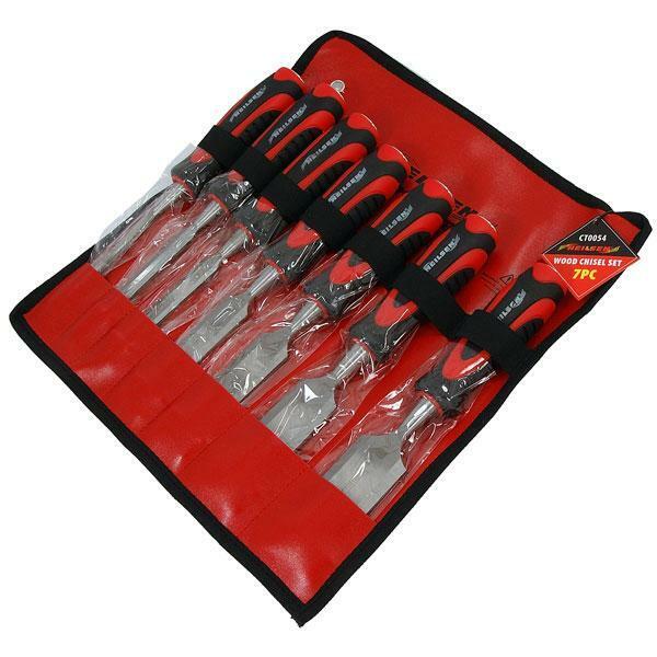 7 Piece Wooden Chisel Set Woodworking Carpenter