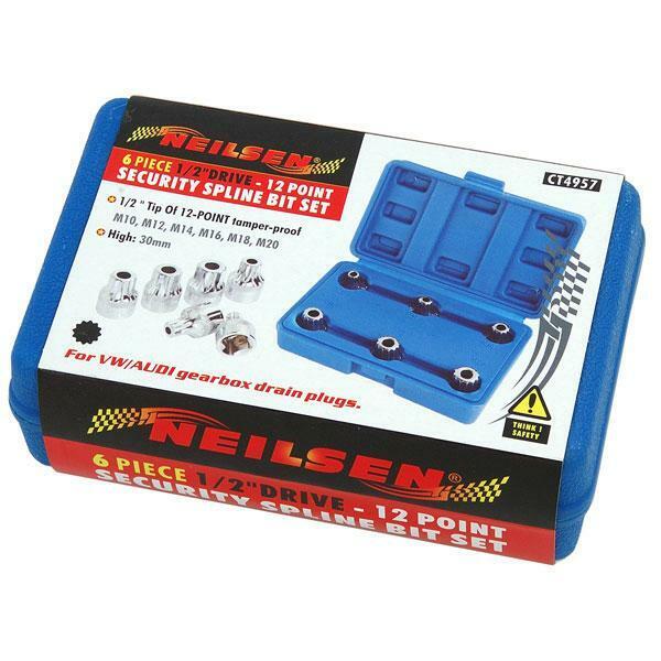 1/2" Tamperproof 12 Point Security Socket VW/AUDI Gearbox Drain Plug