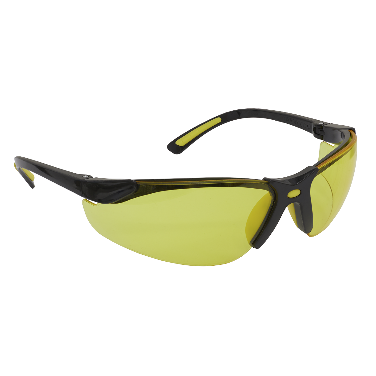 Zante Style Amber Lens Safety Glasses with Flexi Arms