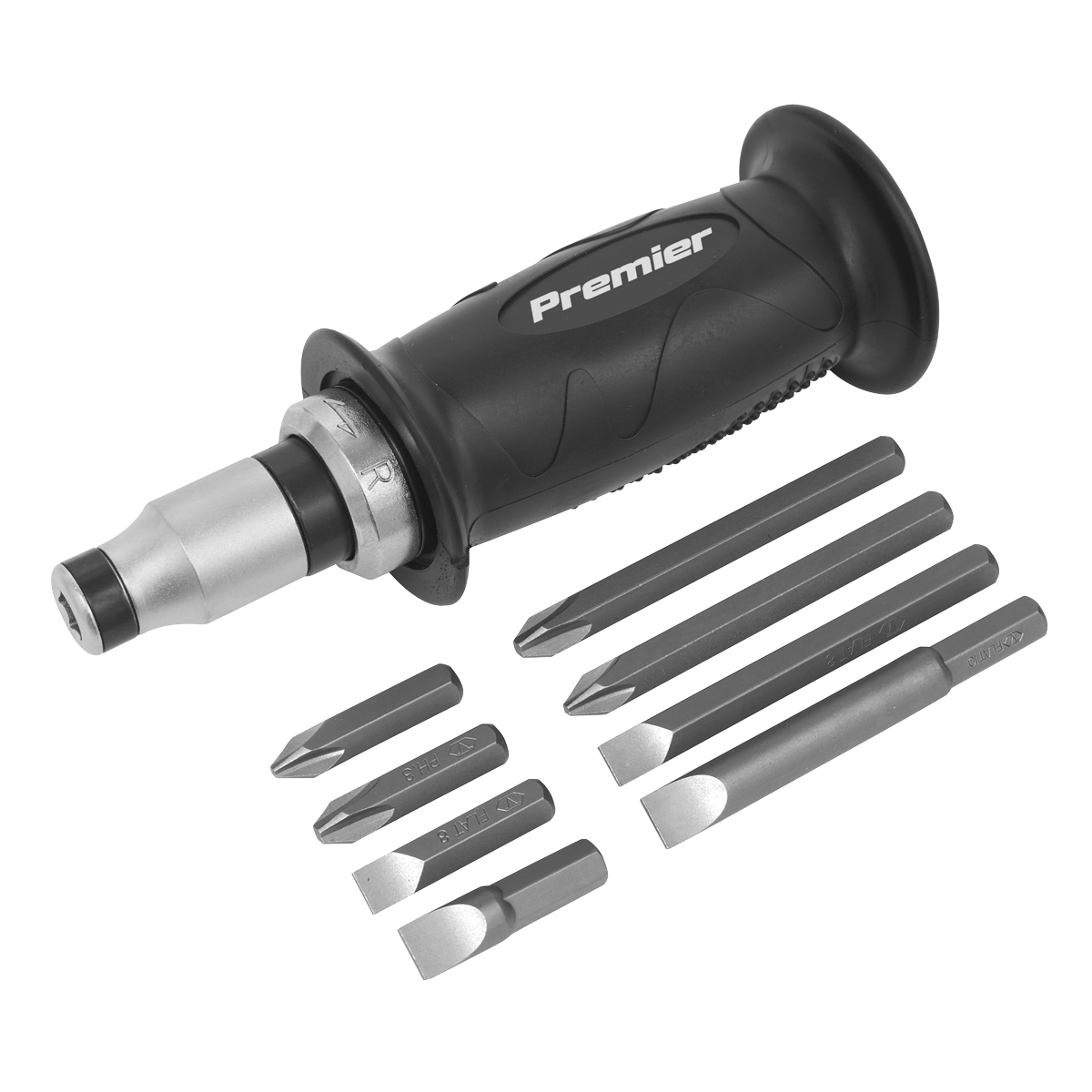 10pc Impact Driver Set with Protection Grip