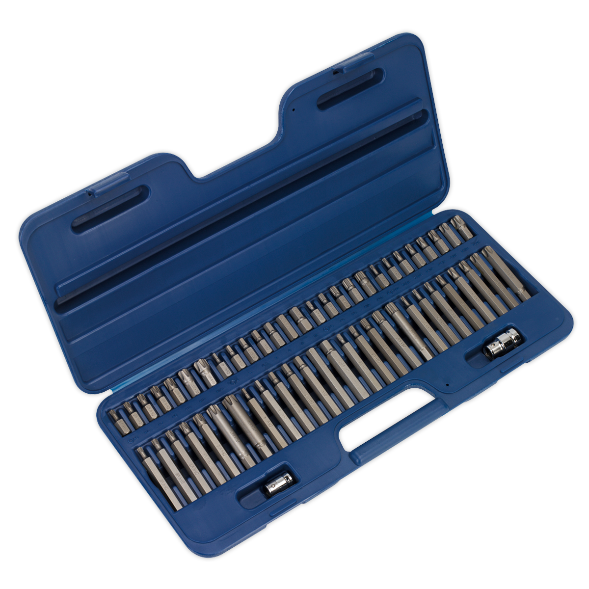 56pc 3/8" & 1/2"Sq Drive Security TRX-Star*/Hex/ Ribe/Spline Bit Set