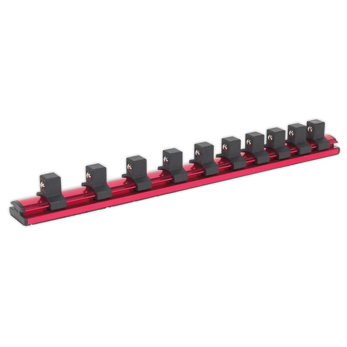 1/2"Sq Drive Magnetic Socket Retaining Rail with 10 Clips