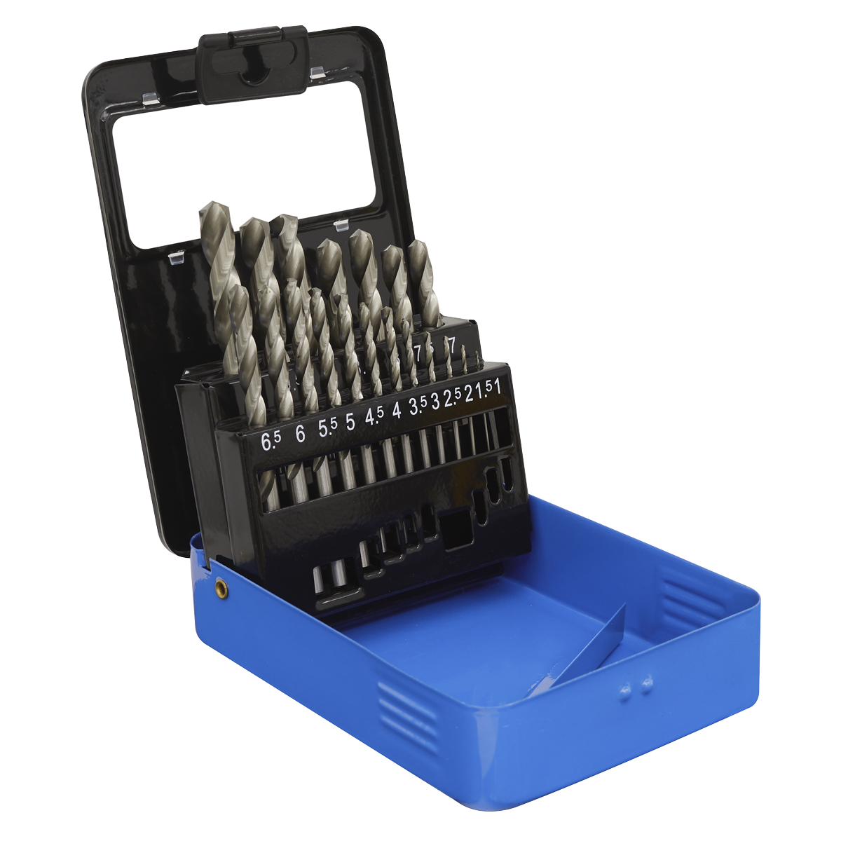 19pc HSS Fully Ground Drill Bit Set
