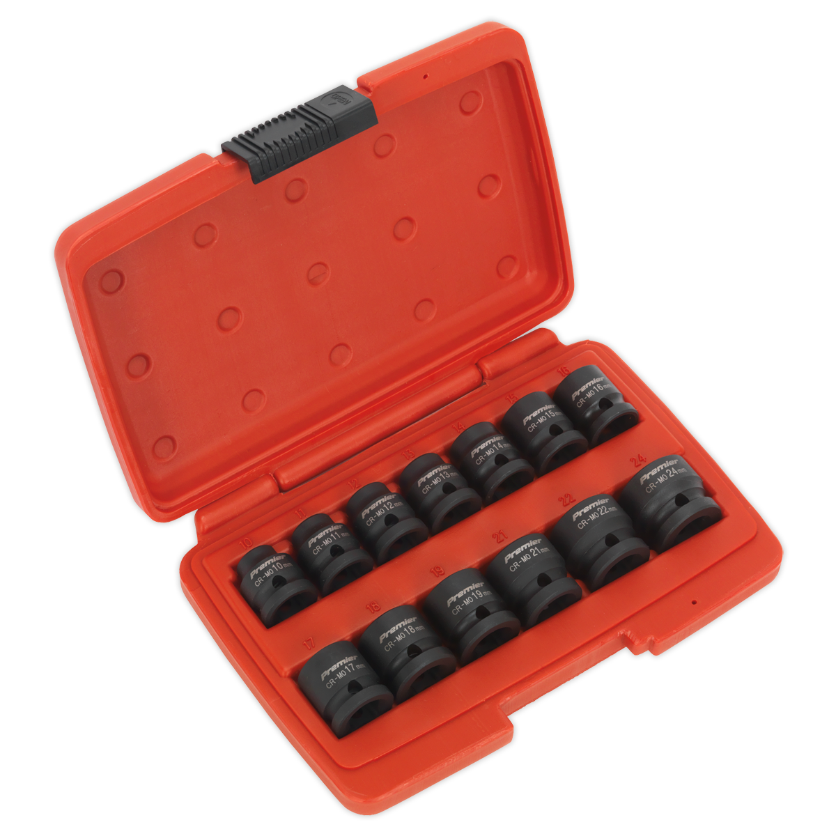 13pc 1/2"Sq Drive Low Profile Impact Socket Set