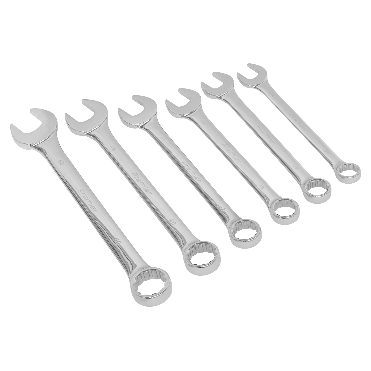 6pc Super Jumbo Combination Spanner Set