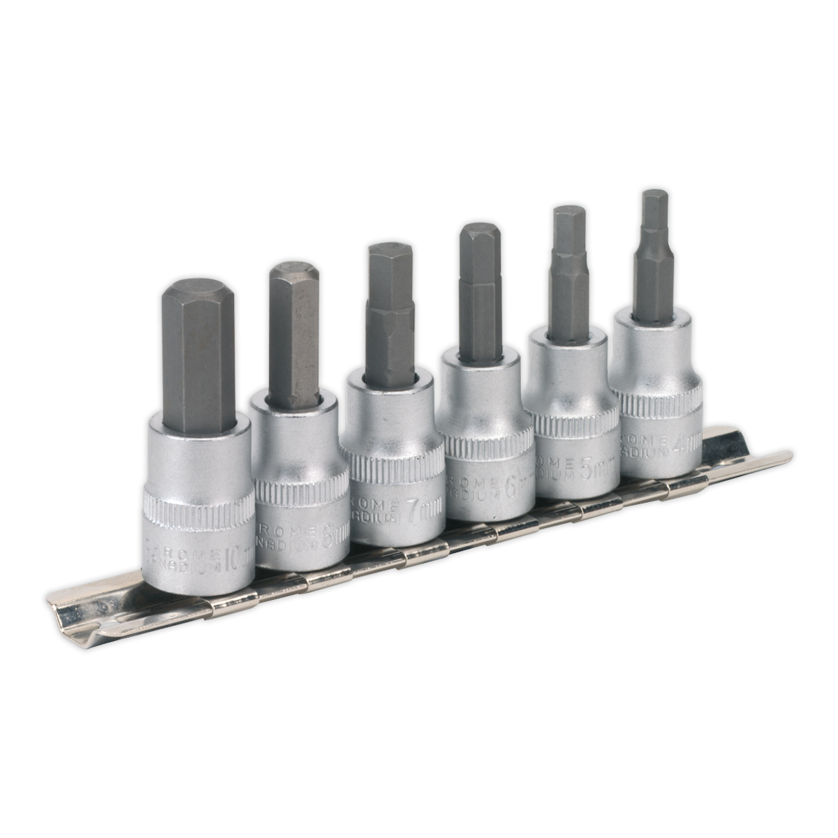 6pc 3/8"Sq Drive Hex Key Socket Bit Set