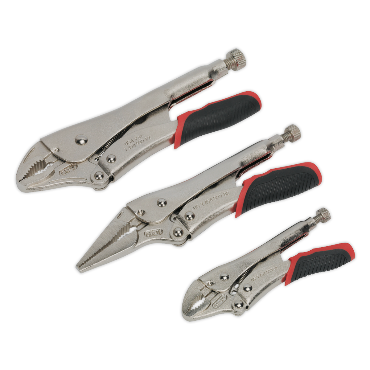 3pc Quick Release Locking Pliers Set