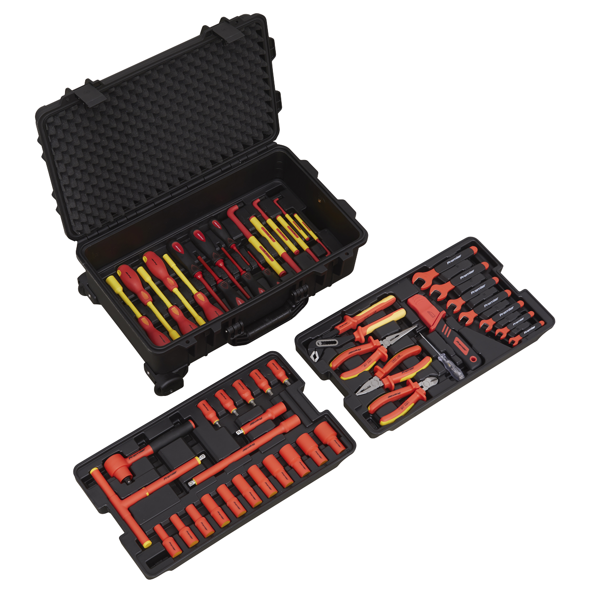 50pc 3/8"Sq Drive 1000V Insulated Tool Kit