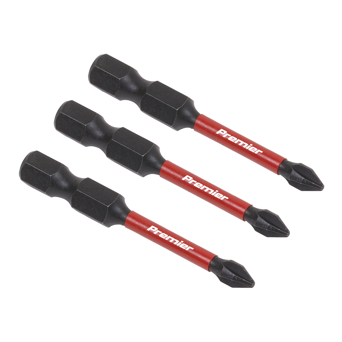 3pc 50mm Phillips #1 Impact Power Tool Bit Set