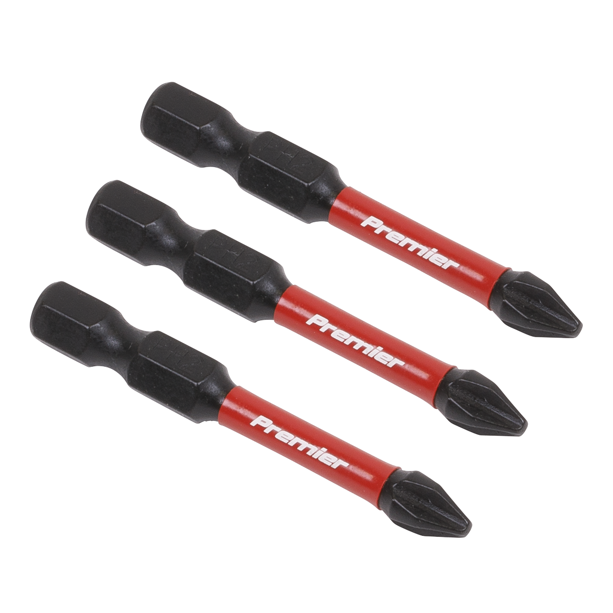 3pc 50mm Phillips #2 Impact Power Tool Bit Set