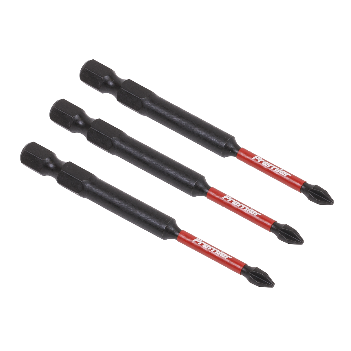 3pc 75mm Phillips #1 Impact Power Tool Bit Set