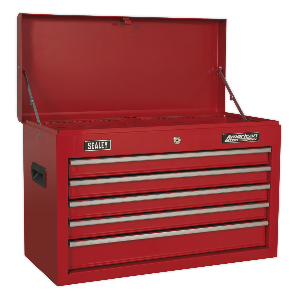 5 Drawer Topchest with Ball-Bearing Slides - Red