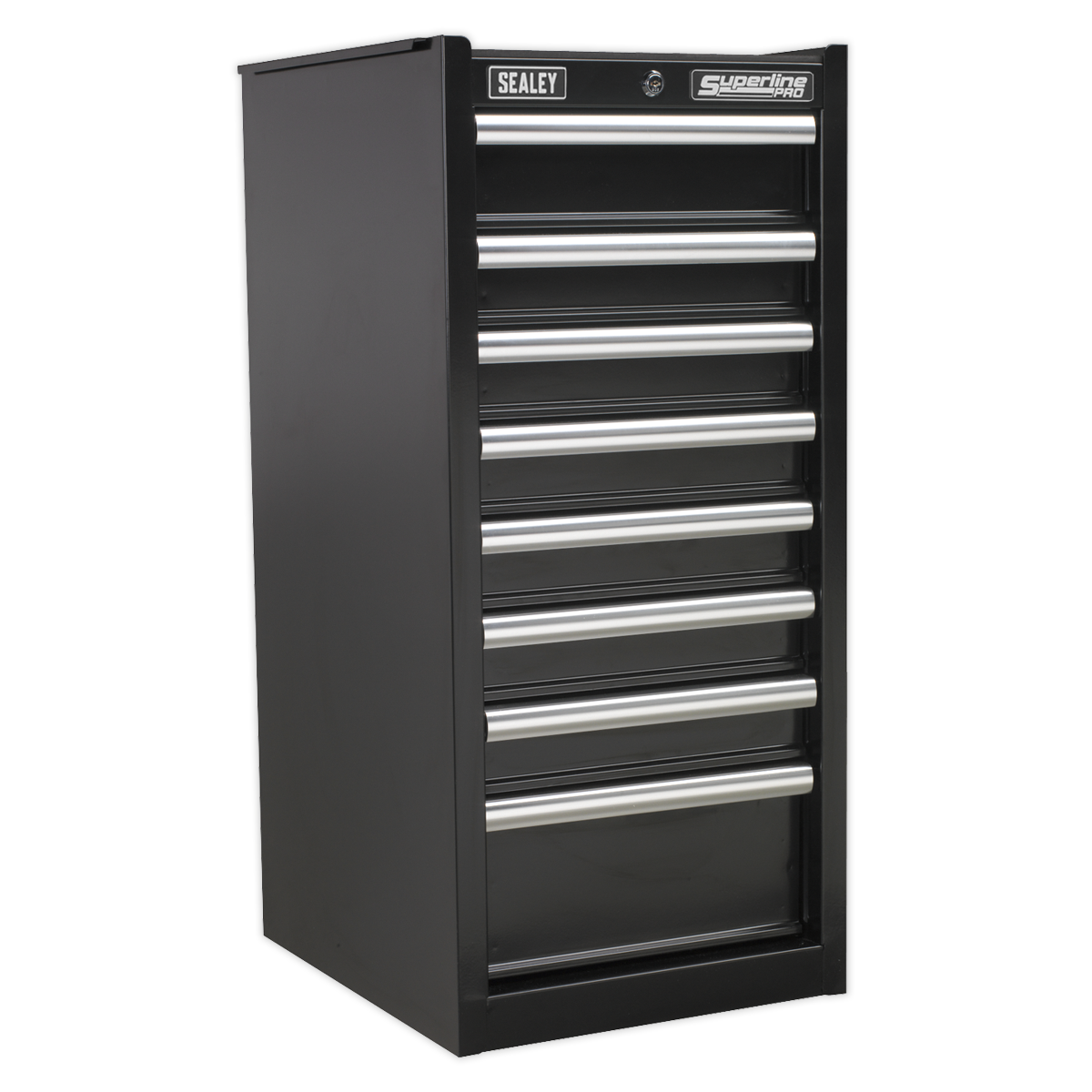 8 Drawer Hang-On Chest with Ball-Bearing Slides - Black