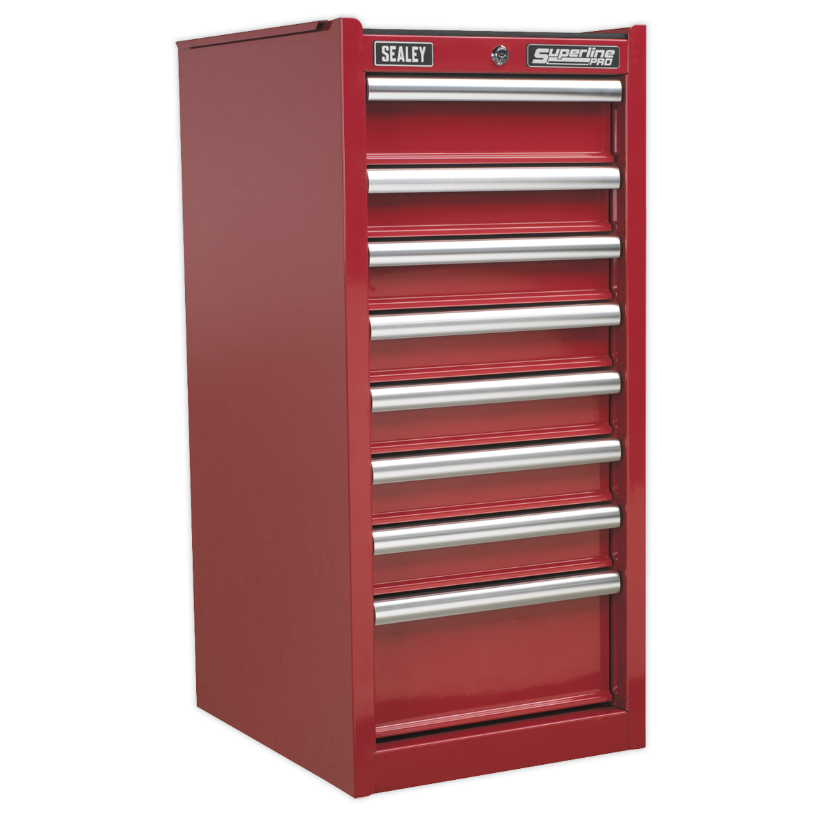 8 Drawer Hang-On Chest with Ball-Bearing Slides - Red