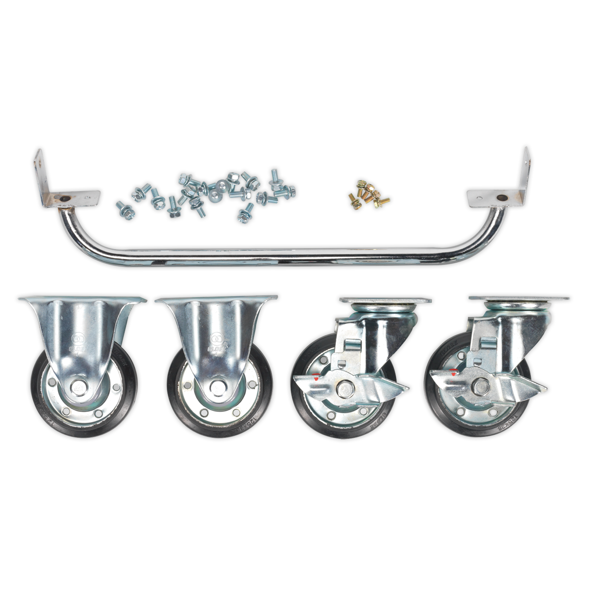 Industrial Handle and Wheel Kit for 565mm Cabinets