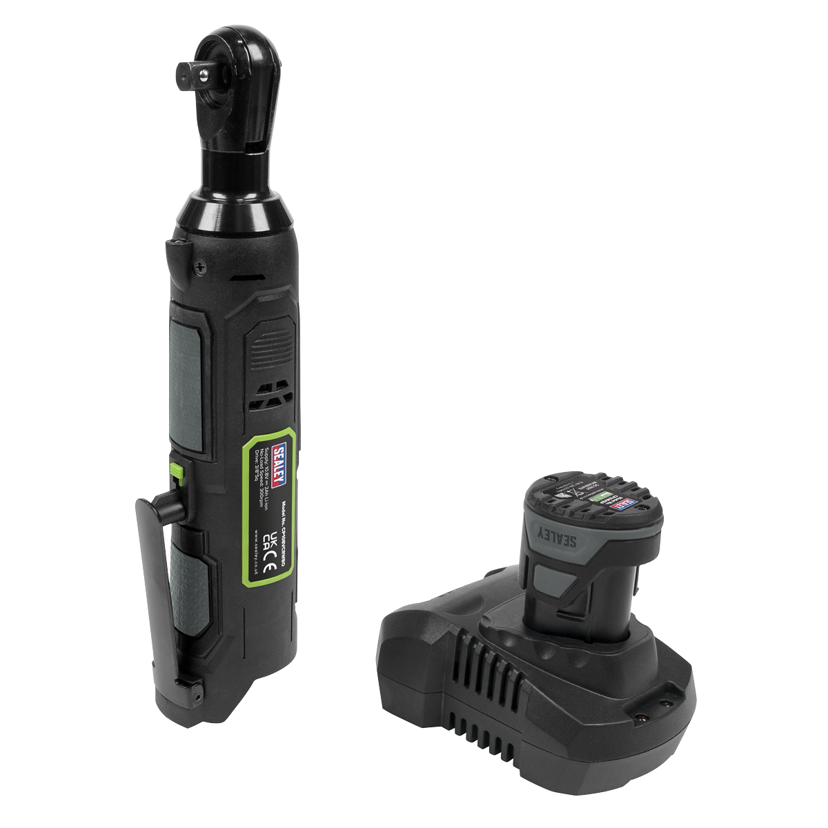 10.8V 2Ah SV10.8 Series 3/8"Sq Drive Cordless Ratchet Wrench Kit 45Nm