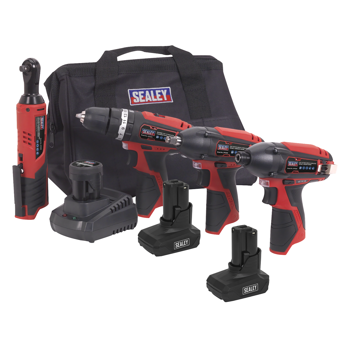 4 x 12V SV12 Series Cordless Power Tool Combo Kit