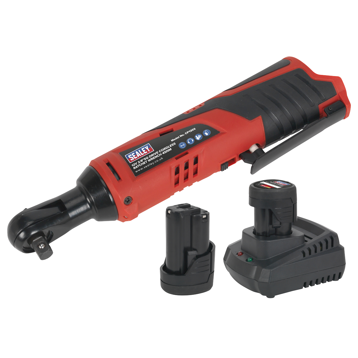 12V SV12 Series 3/8"Sq Drive Ratchet Wrench Kit - 2 Batteries