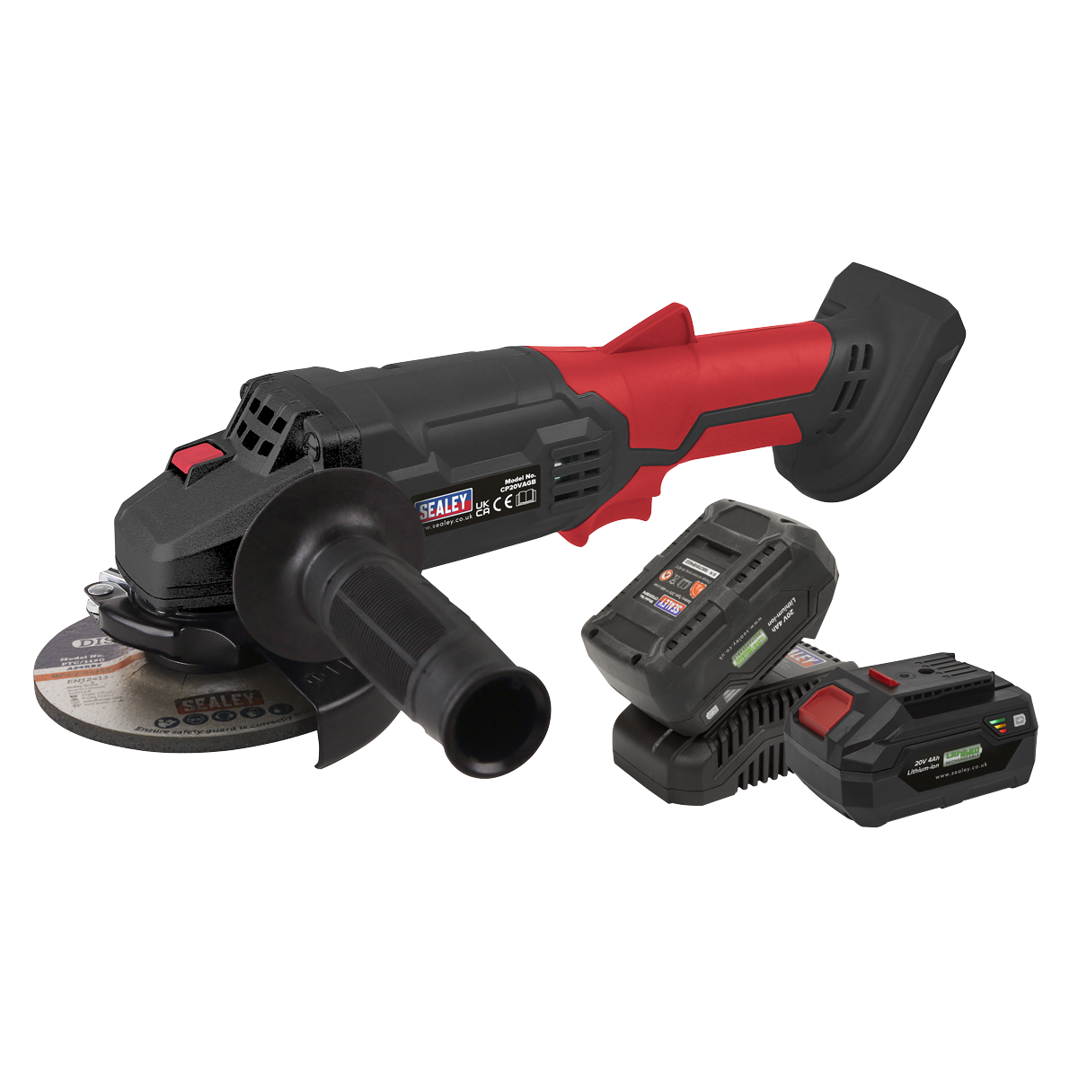 20V 4Ah SV20 Series Ø115mm Cordless Angle Grinder Kit - 2 Batteries