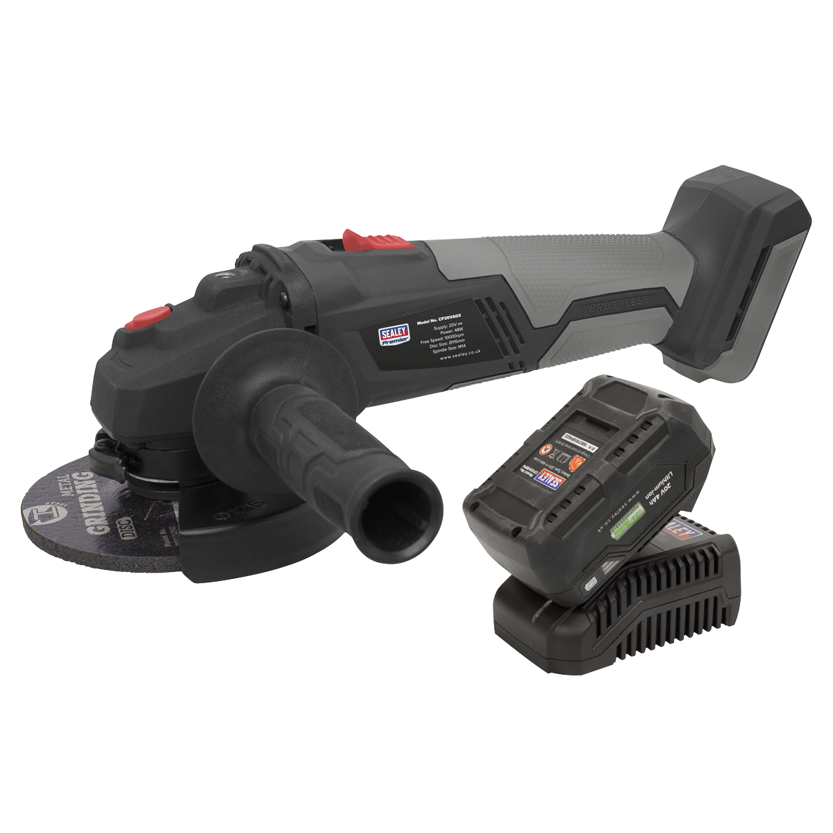 20V 4Ah SV20 Series Ø115mm Brushless Angle Grinder Kit