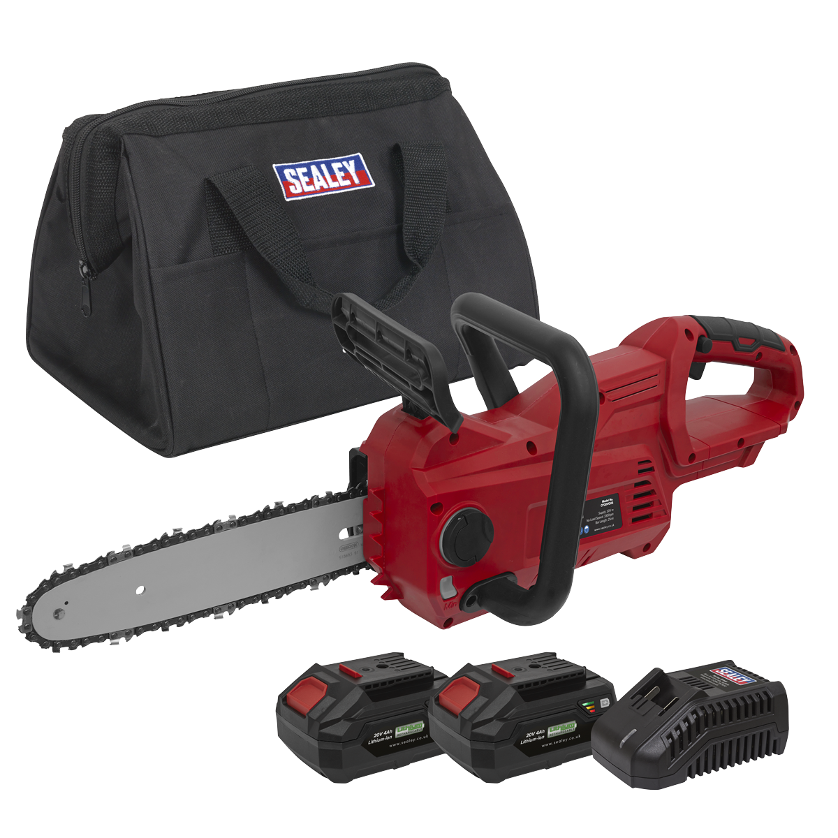20V SV20 Series 25cm Cordless Chainsaw Kit - 2 Batteries