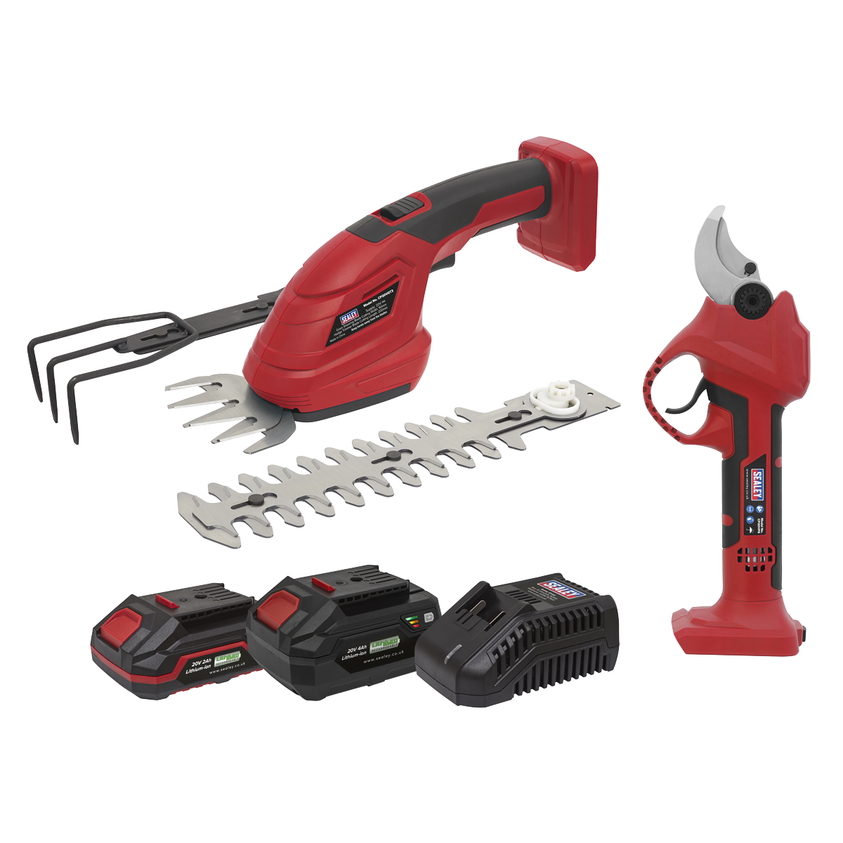 2 x 20V SV20 Series Cordless Gardening/Pruning Combo Kit - 2 Batteries