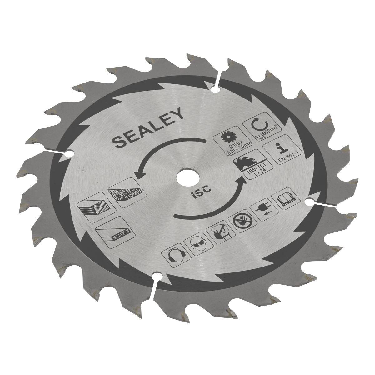 24tpu Cut-Off Saw Blade Ø150 x 1.6mm/Ø10mm