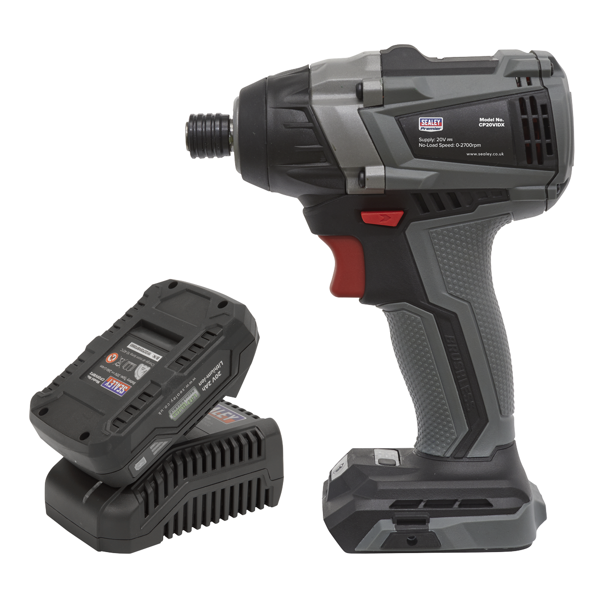 20V 2Ah SV20 Series 1/4"Hex Brushless Impact Driver Kit