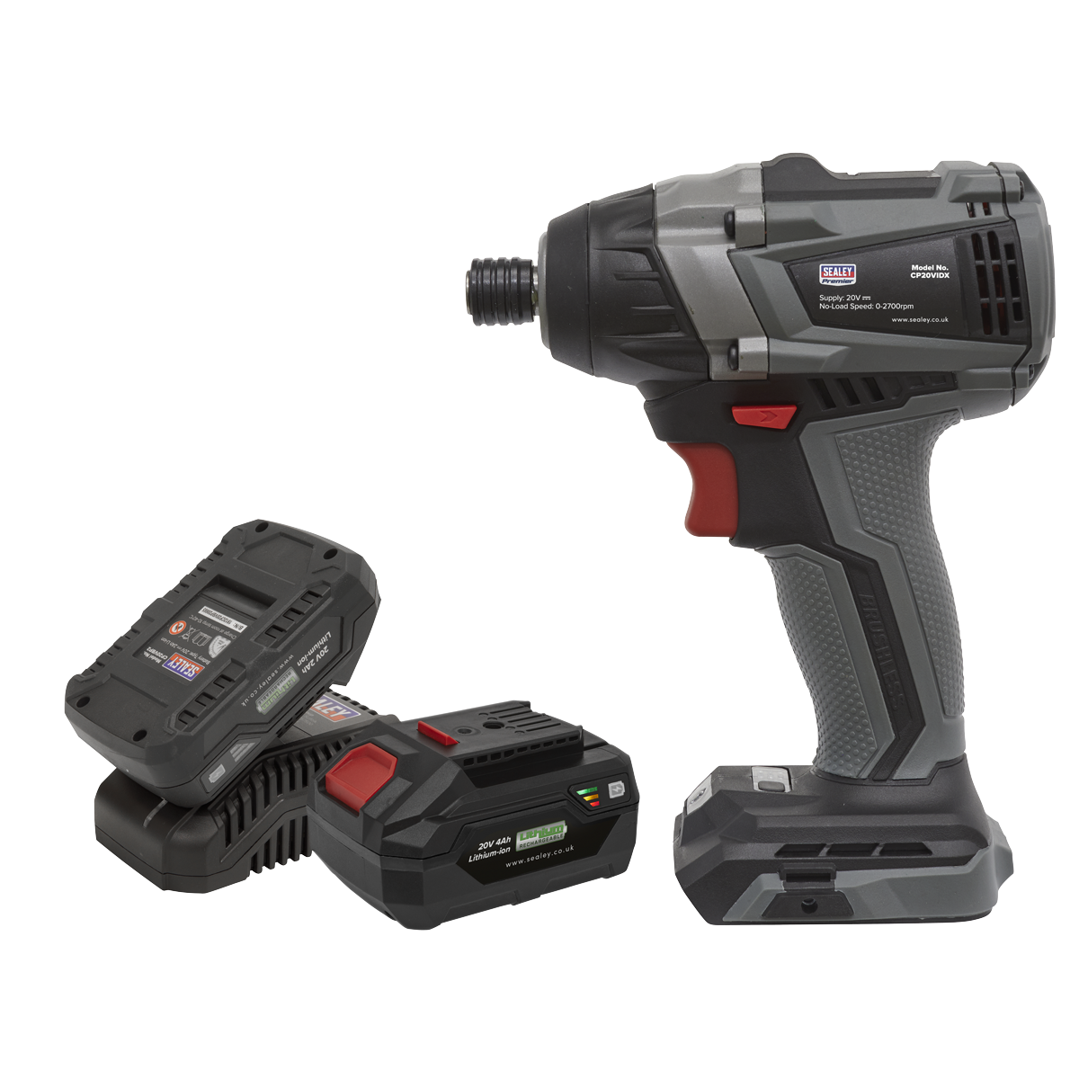 20V SV20 Series 1/4"Hex Brushless Impact Driver Kit - 2 Batteries